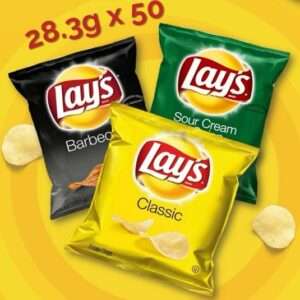 [ 28.3g x 50pkt ] Lay's Chips [ Classic / BBQ / Sour Cream ]