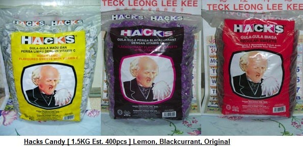 [  1.8kg ] Hacks [Lemon / Blackcurrant / Original] Halal