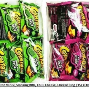 [ 15g x 30pkt ] Corntoz Minis [Chilli-Cheese / BBQ] [ Halal ]