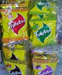 [  13g x 24pkts ] Twisties [BBQ Curry / Tomato / Chicken / Cheese] Halal