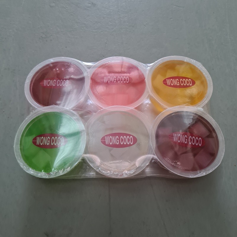 Wong Coco Jelly Pudding with Nata De Coco 120g x 6cups x 8
