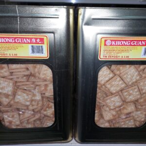 Khong Guan Plain(Soda) Biscuits [ Small ] 3KG ( Refundable Metal Tin $3.00 )