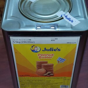 Julie Peanut Butter Sandwich Biscuit 5.5KG [ Metal Tin Returnable @ $3.00 ]