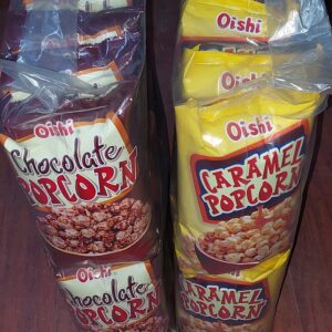 [ 60g x 10 packs ] Oishi PopCorn [ Caramel / Chocolate ]