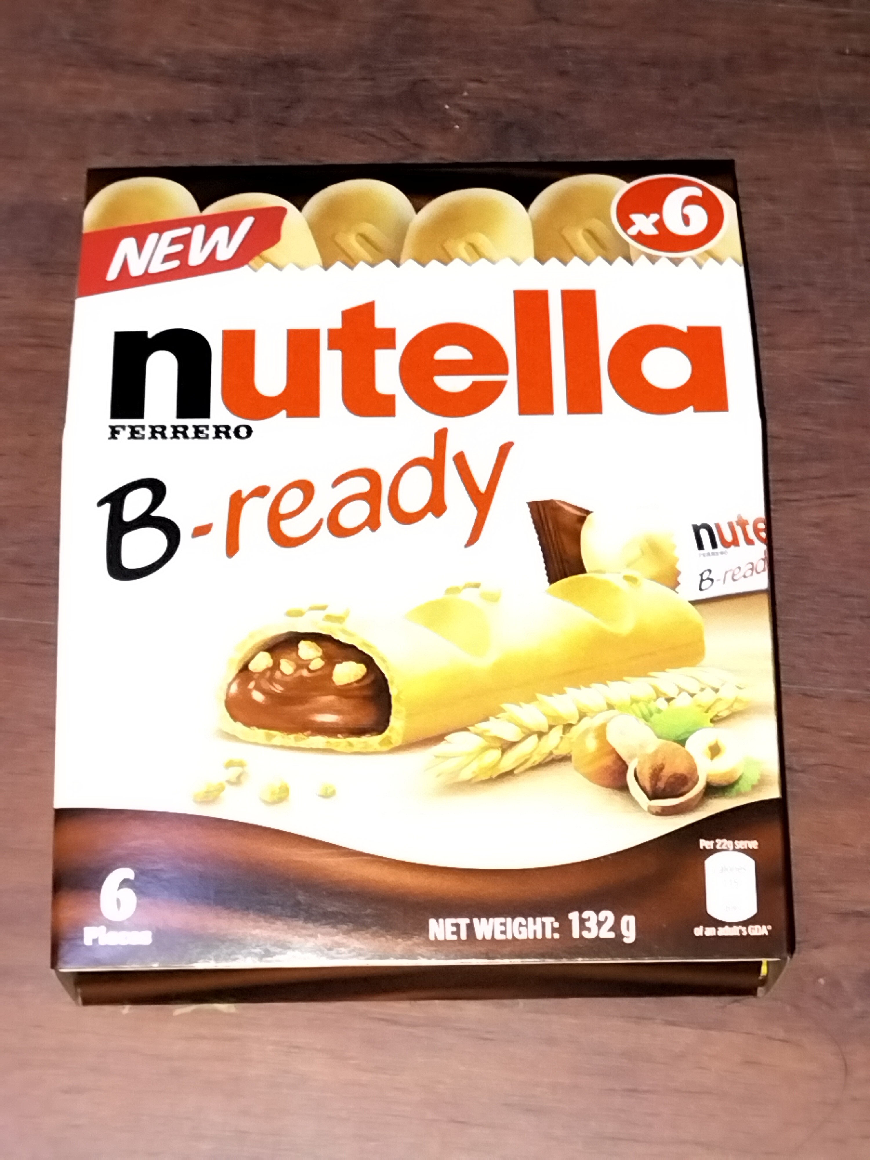 [ 132g(6 small sachets) x 3boxes ] Nutella B-Ready Box