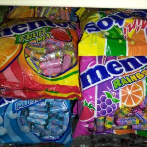[ 100 mini-rolls ]Mini Mentos [ Rainbow ] Halal