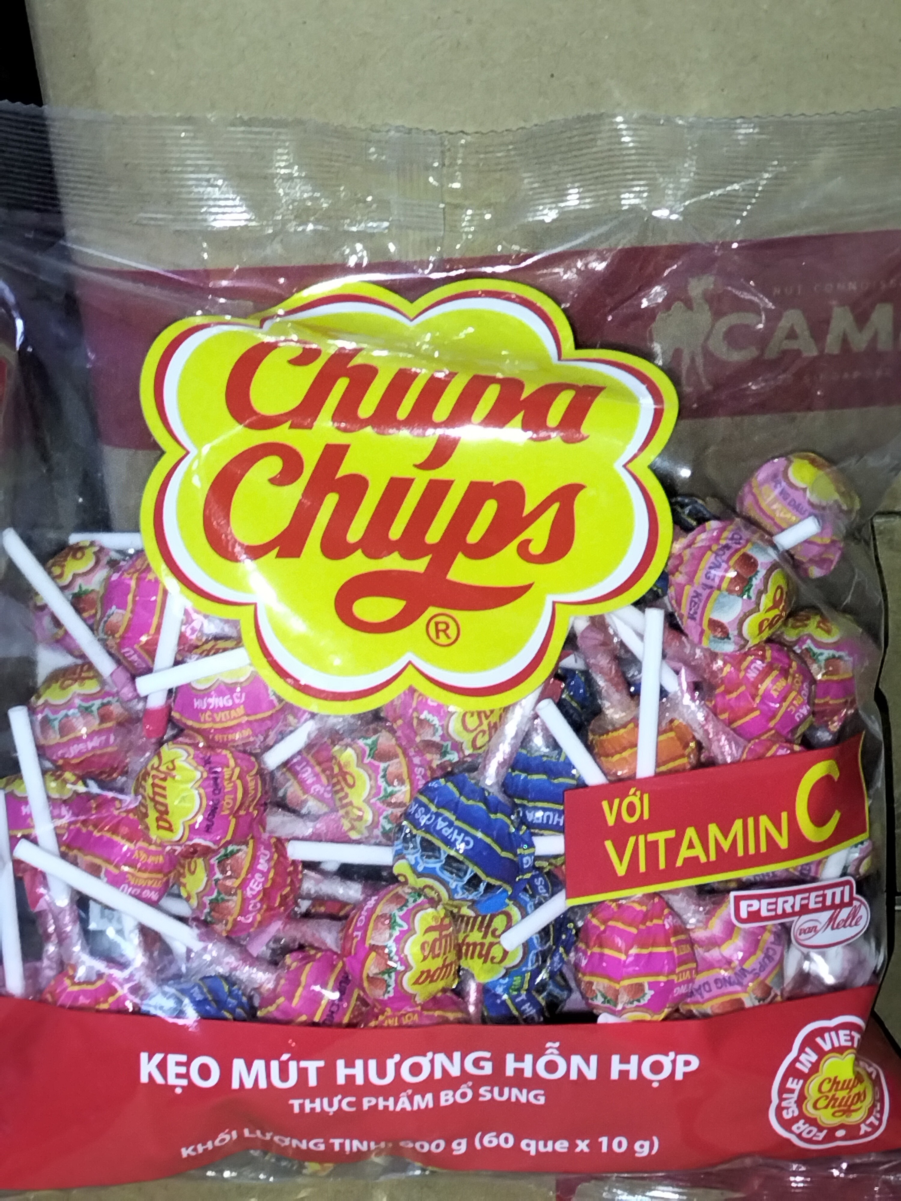 [ 60sticks(600g) ] Chupa Chop Lollipops [Vietnam]