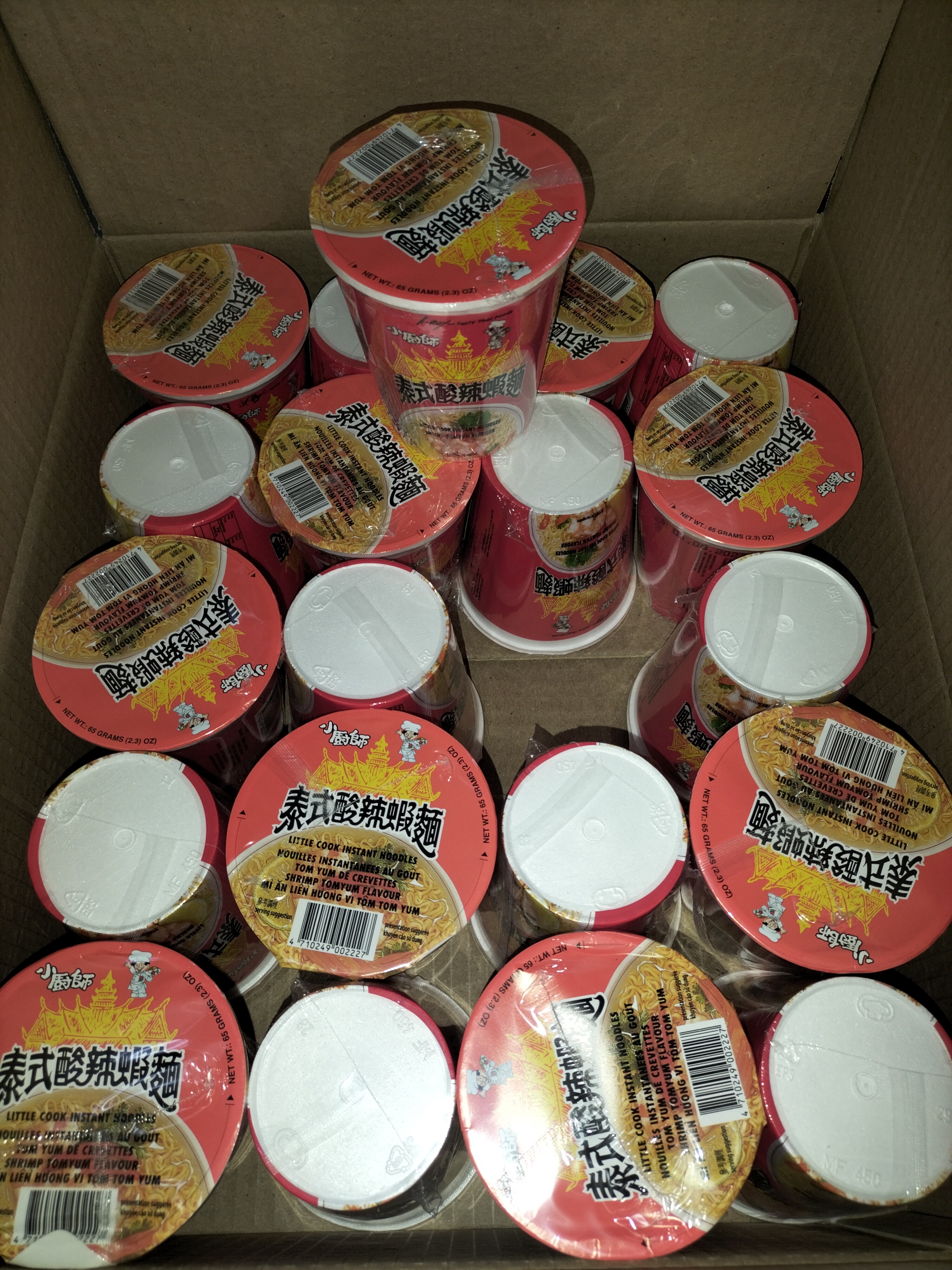 [ 62g x 20cups ] Little Cook Tomyum Shrimp Noodle