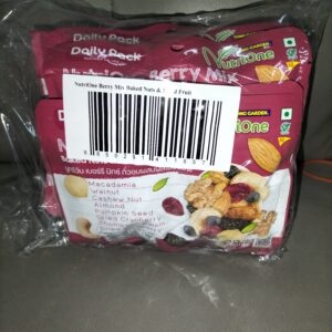 [ 28g x 12pkt ] NutriOne Baked nuts&Dried Fruits - Berry Mix [ Halal ]