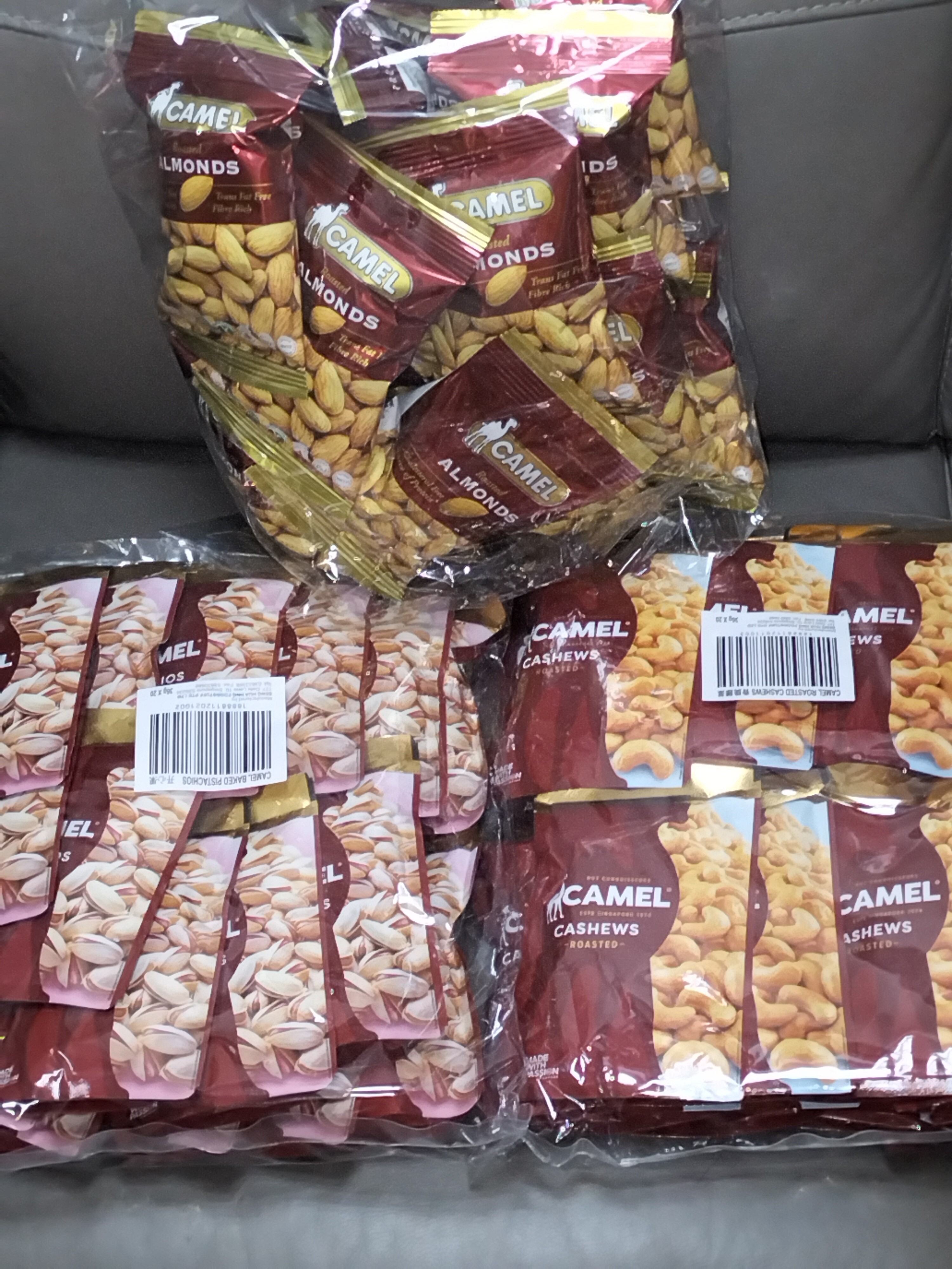 [  36g x 20pkts ] Camel Cashew nuts / Almonds / Pistachios