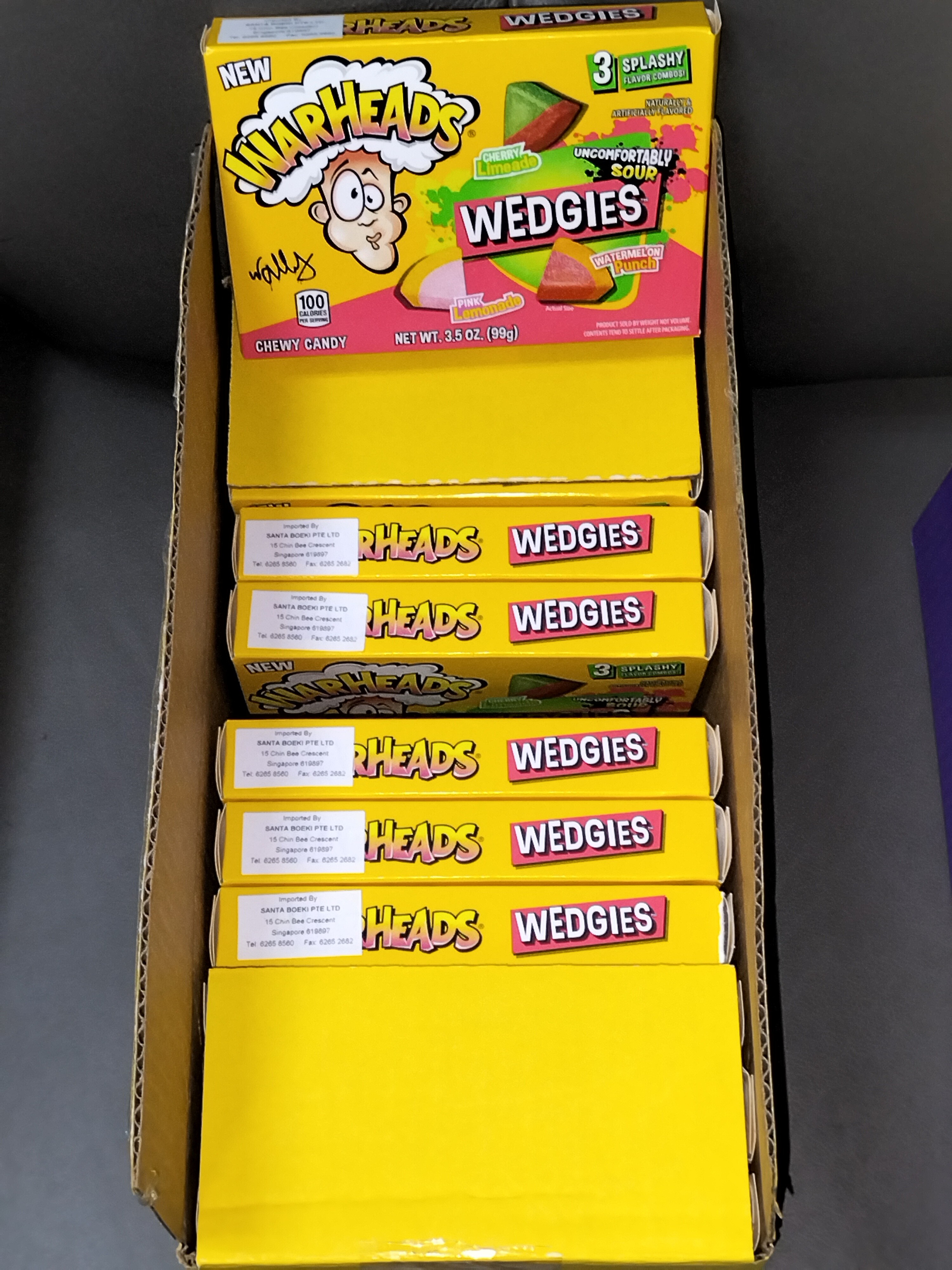 [ 99g x 12pkt ] WarHeads Wedgie Sour Gummy