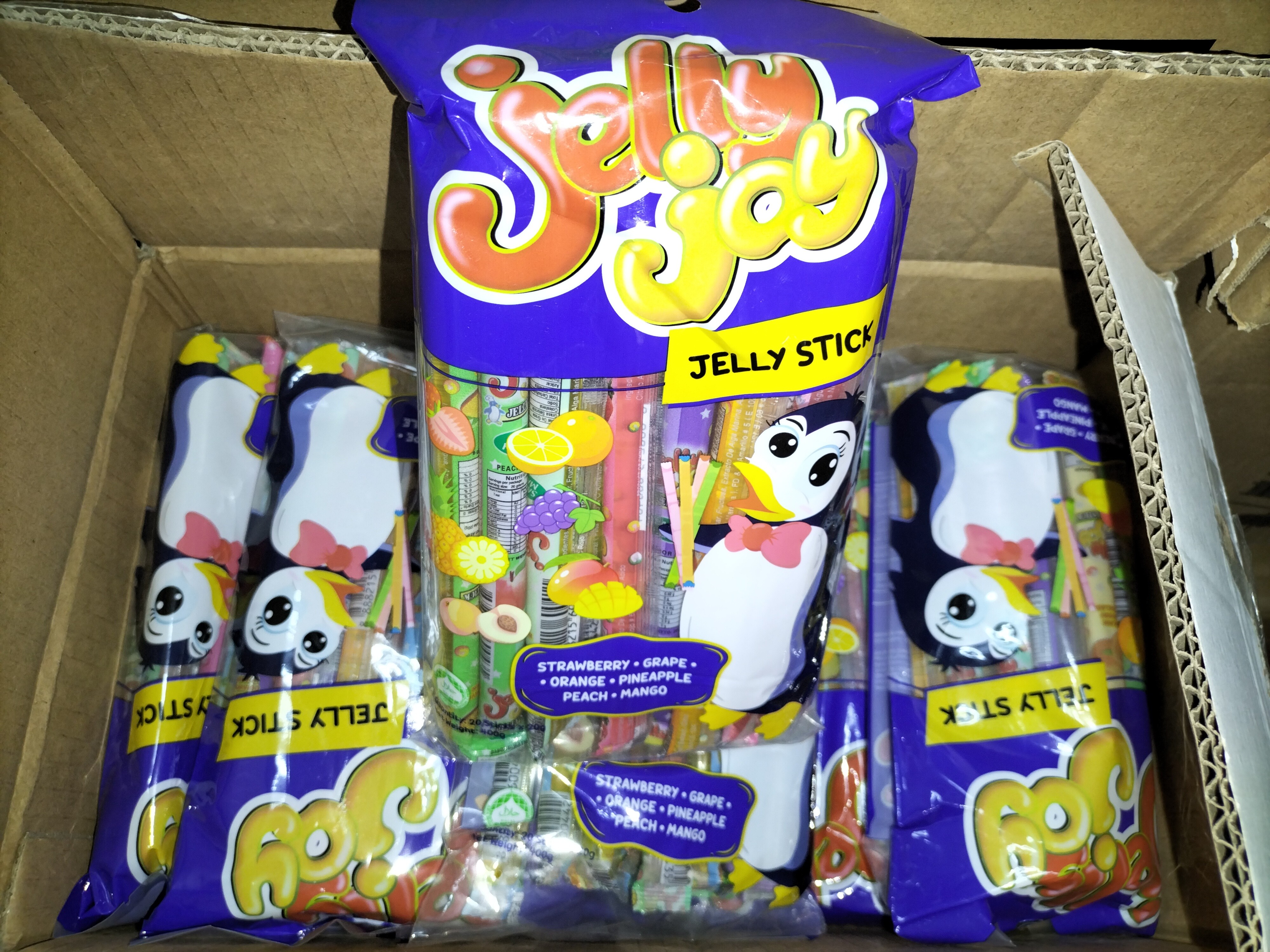 [ 20g x 20sticks x 10packs ] Jelly Joy Sticks [ Halal ]